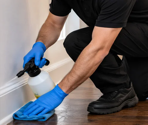 Cleaning and sanitizing after water damage