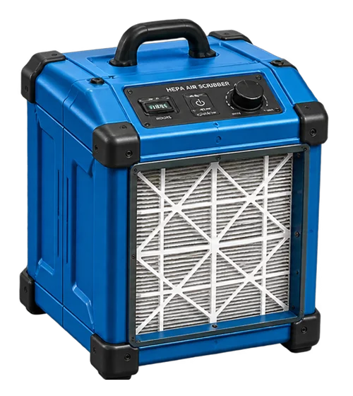 HEPA air scrubber used for mold remediation