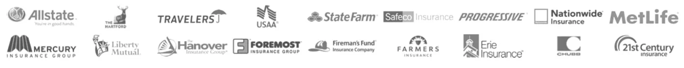 Insurance companies we work with
