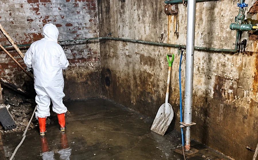 Commercial water damage extraction