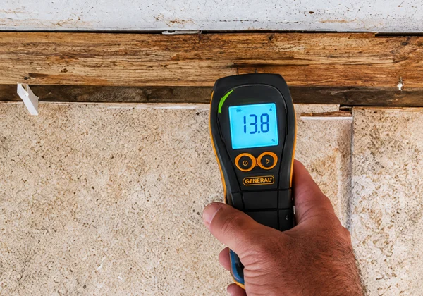 Moisture inspection during mold assessment