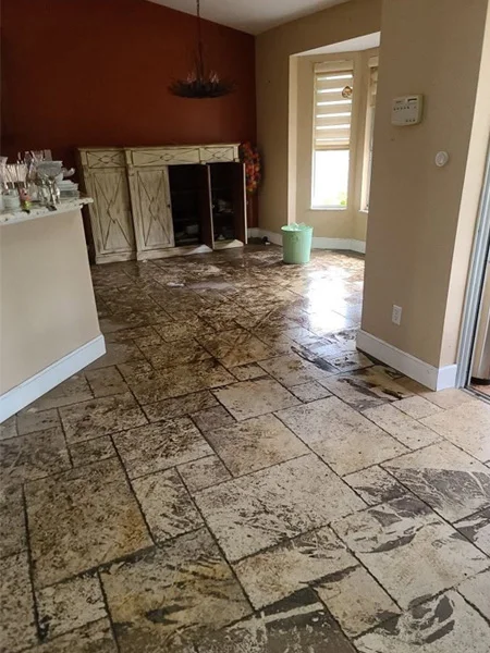 Residential water damage cleanup