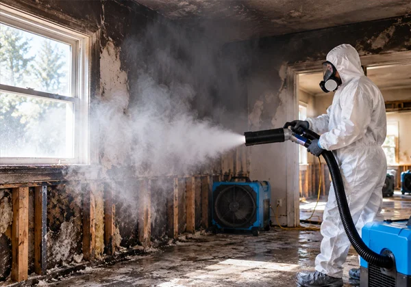Professional smoke odor removal after fire damage