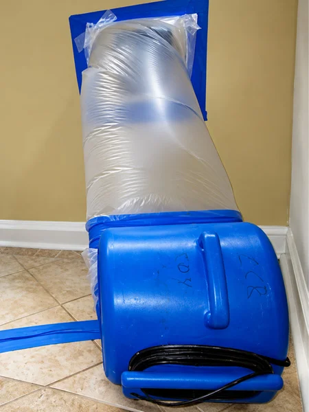 Professional wall cavity drying system after water damage NYC, Long Island, Westchester NY