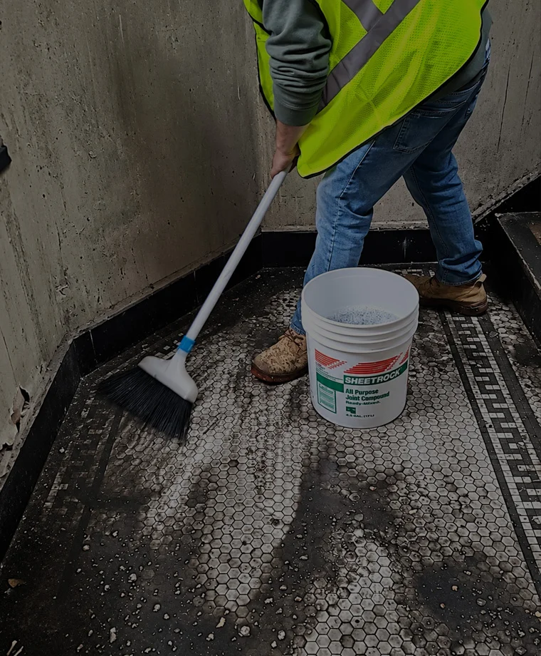 Professional restoration cleanup