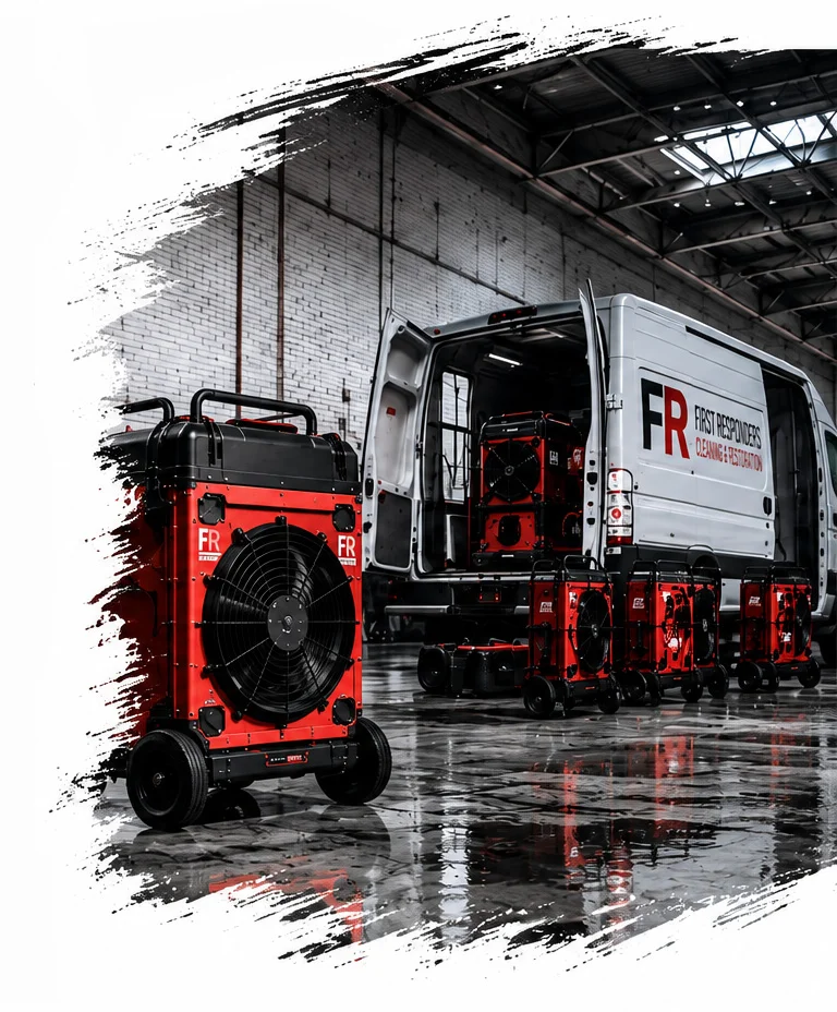 First Responders restoration equipment and service vehicle