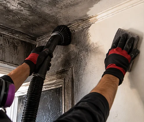 Professional smoke and soot cleanup